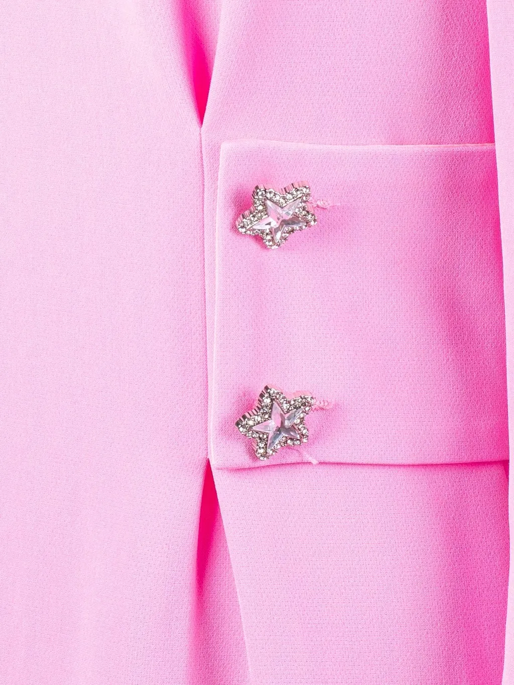 Button-Embellished Fitted Waist Mini Dress