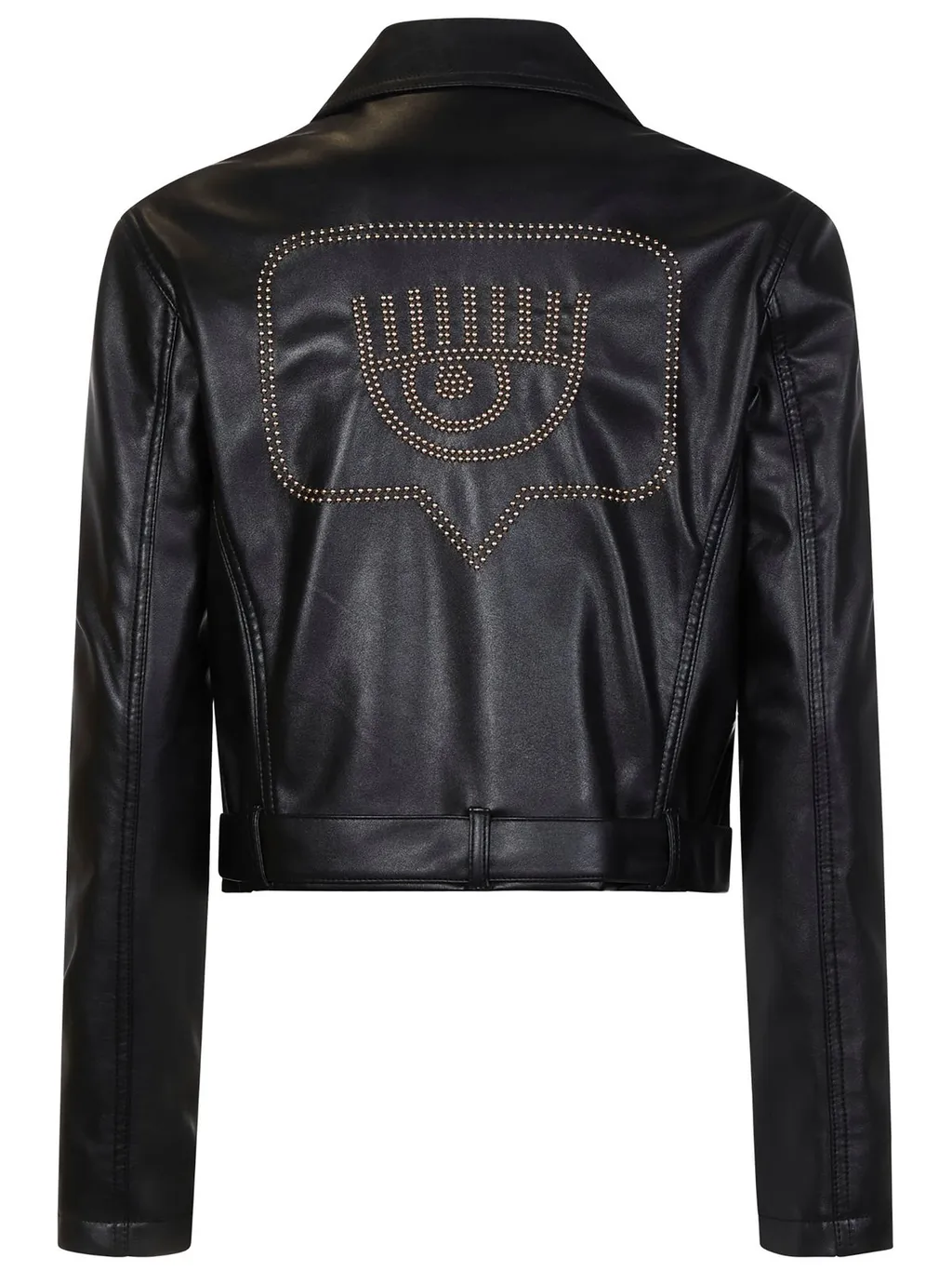 Embellished Zip-Up Biker Jacket