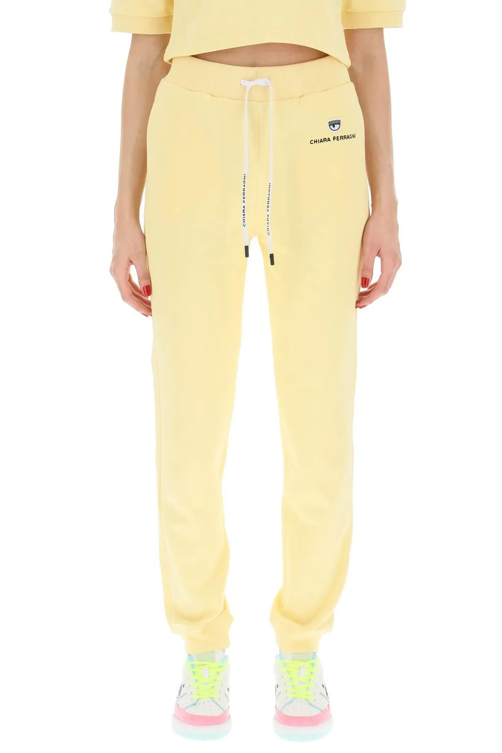 Logo Embroidered Drawstring Joggers
