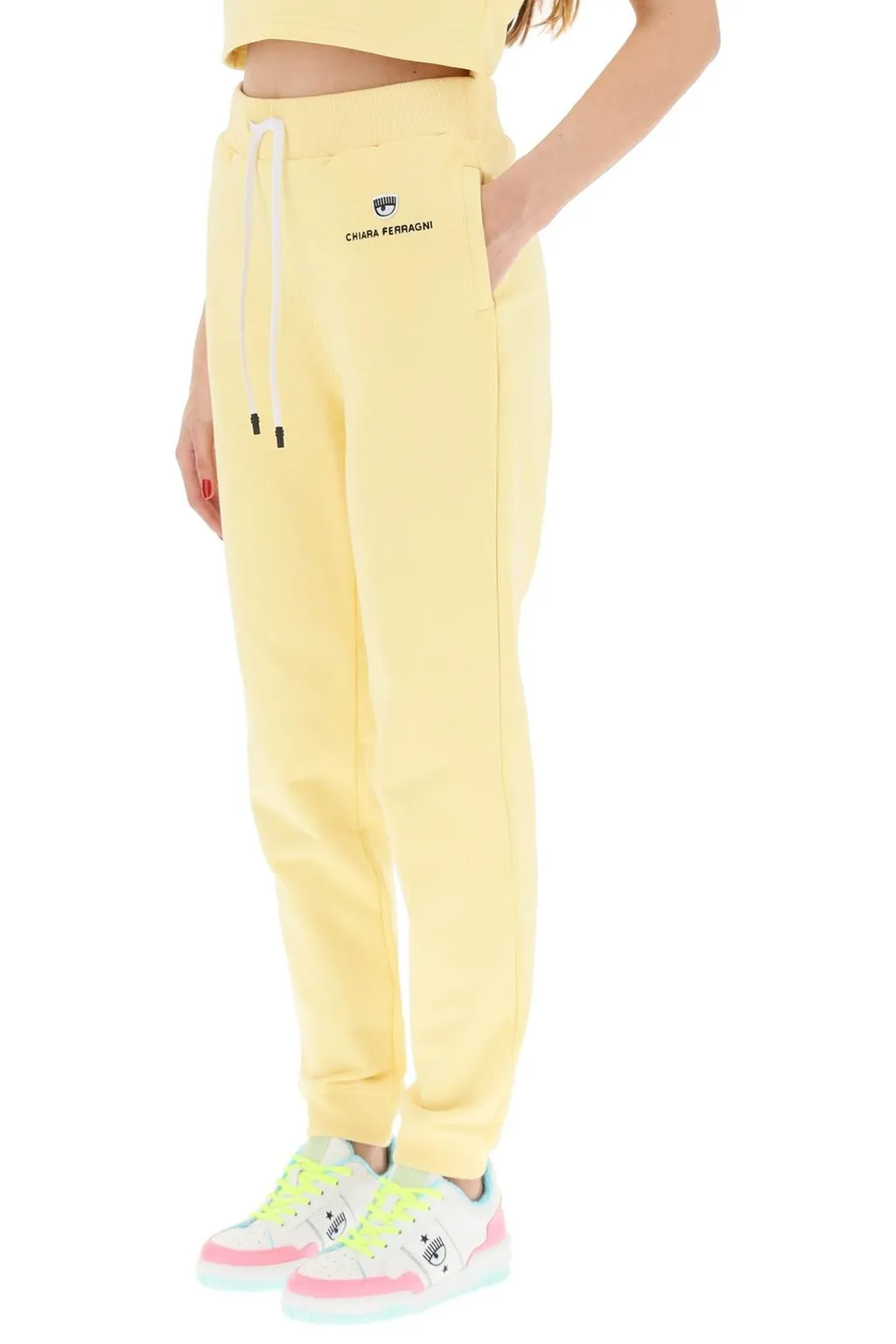 Logo Embroidered Drawstring Joggers