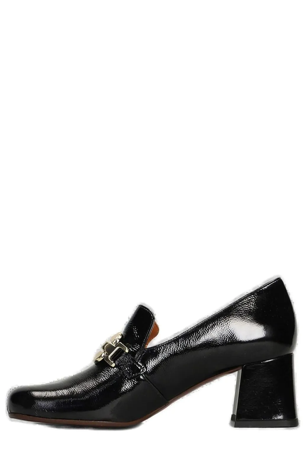 Moil Block Heel Embellished Pumps