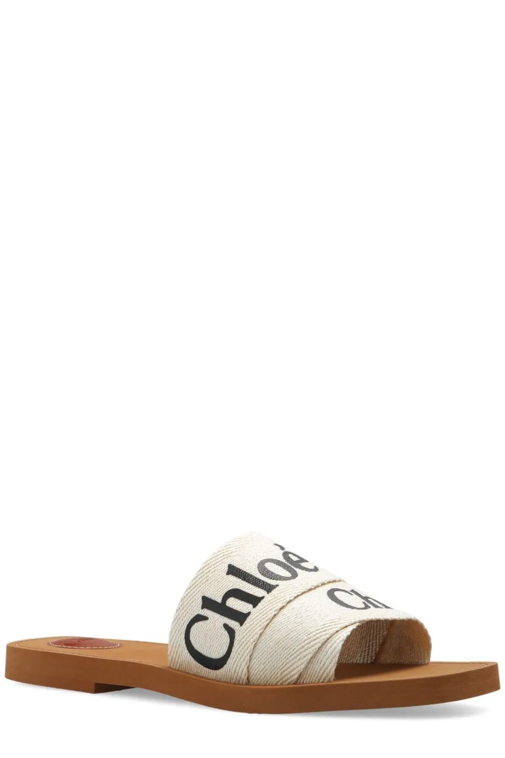 Logo Printed Slip-On Sandals