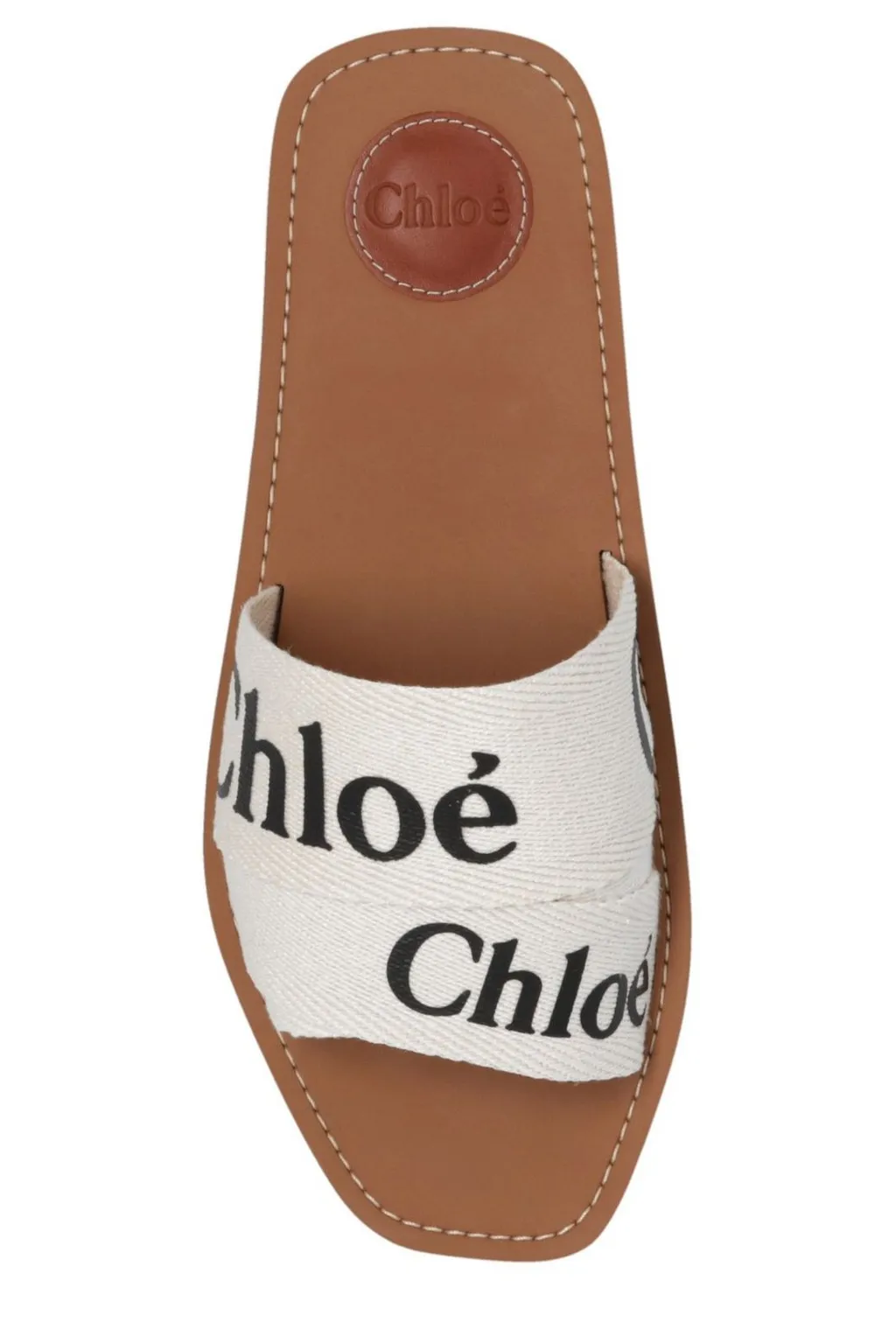 Logo Printed Slip-On Sandals