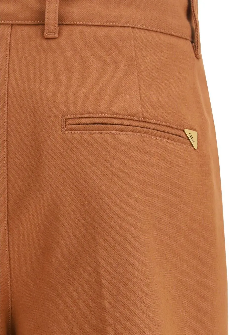 High-Waisted Flared Tailored Trousers