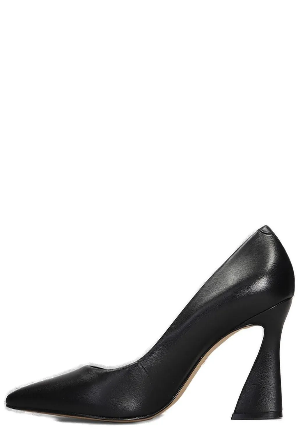 Slip-On Sculptural-Heeled Pumps