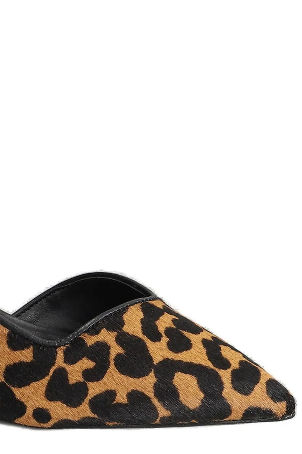Leopard Printed Slingback Heeled Pumps