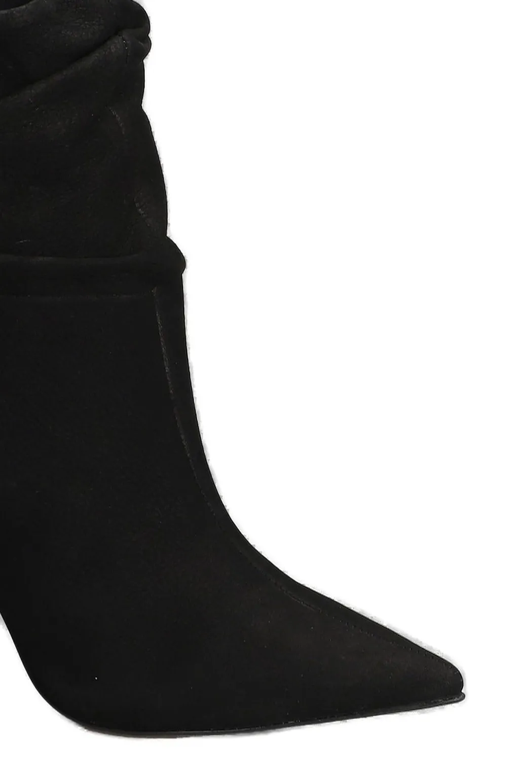 Slouchy Stiletto Heeled Ankle Boots