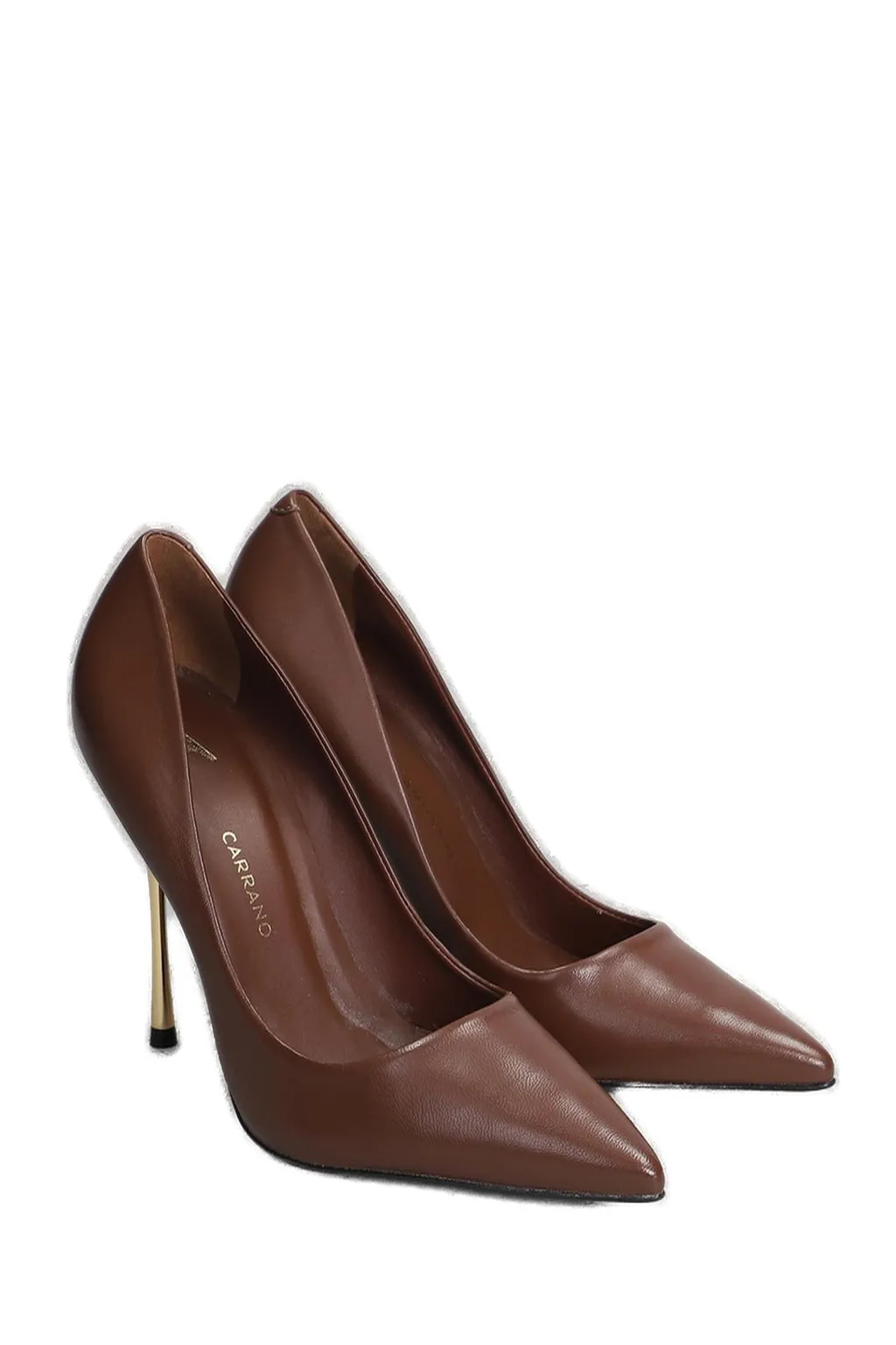 Pointed-Toe Slip-On Stiletto Pumps