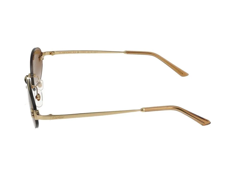 Frameless Oval Sunglasses
