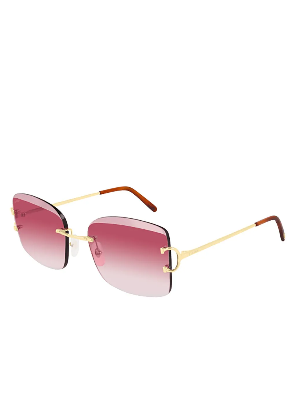 Square Rimless Sunglasses