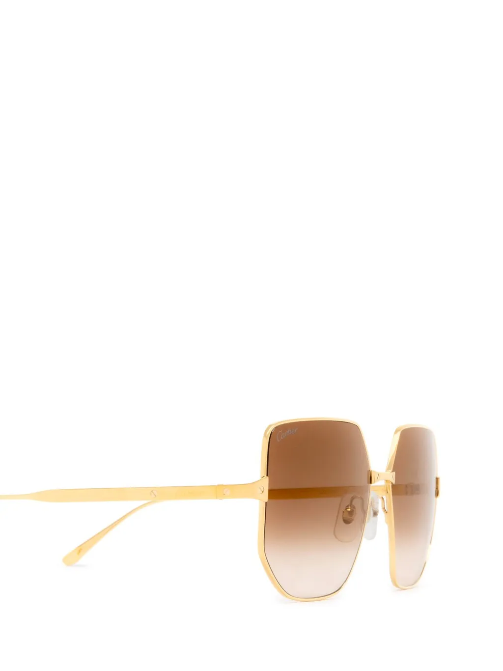 Geometric Oversized Frame Sunglasses