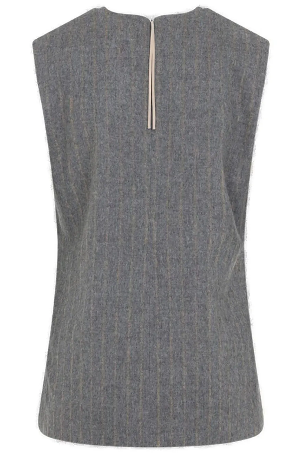 Sleeveless Pinstripe Vest