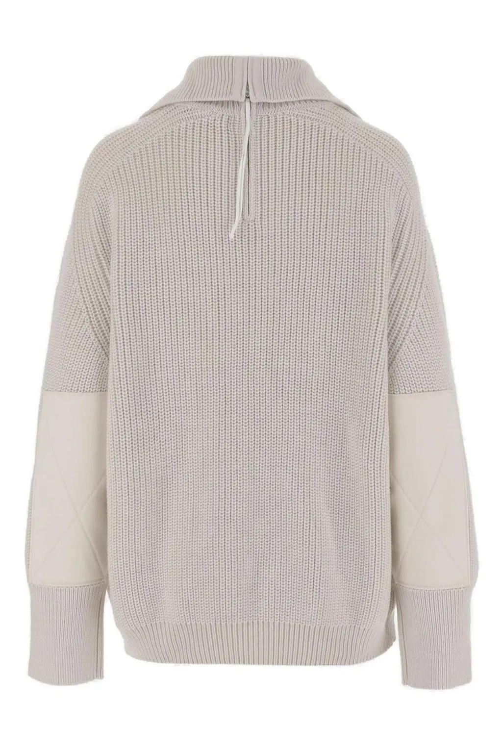Zip-Neck Knitted Jumper