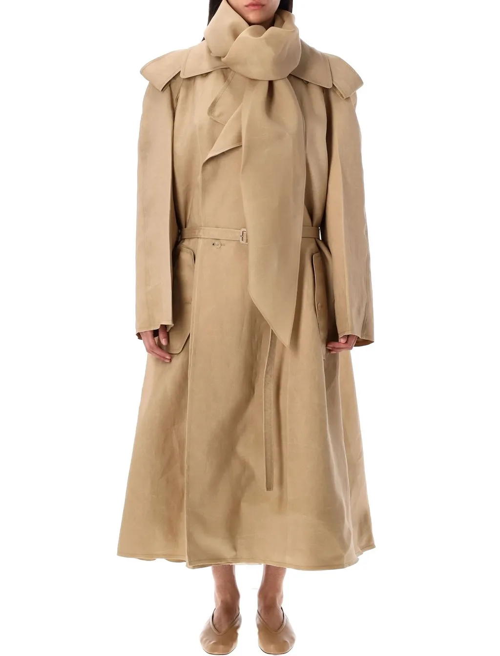 Scarf Trench Coat