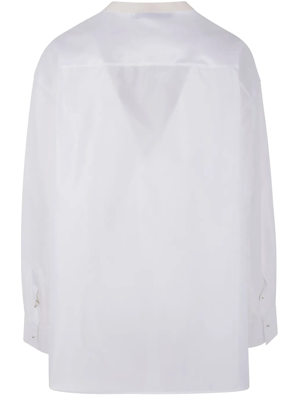 Straight Hem Satin Shirt