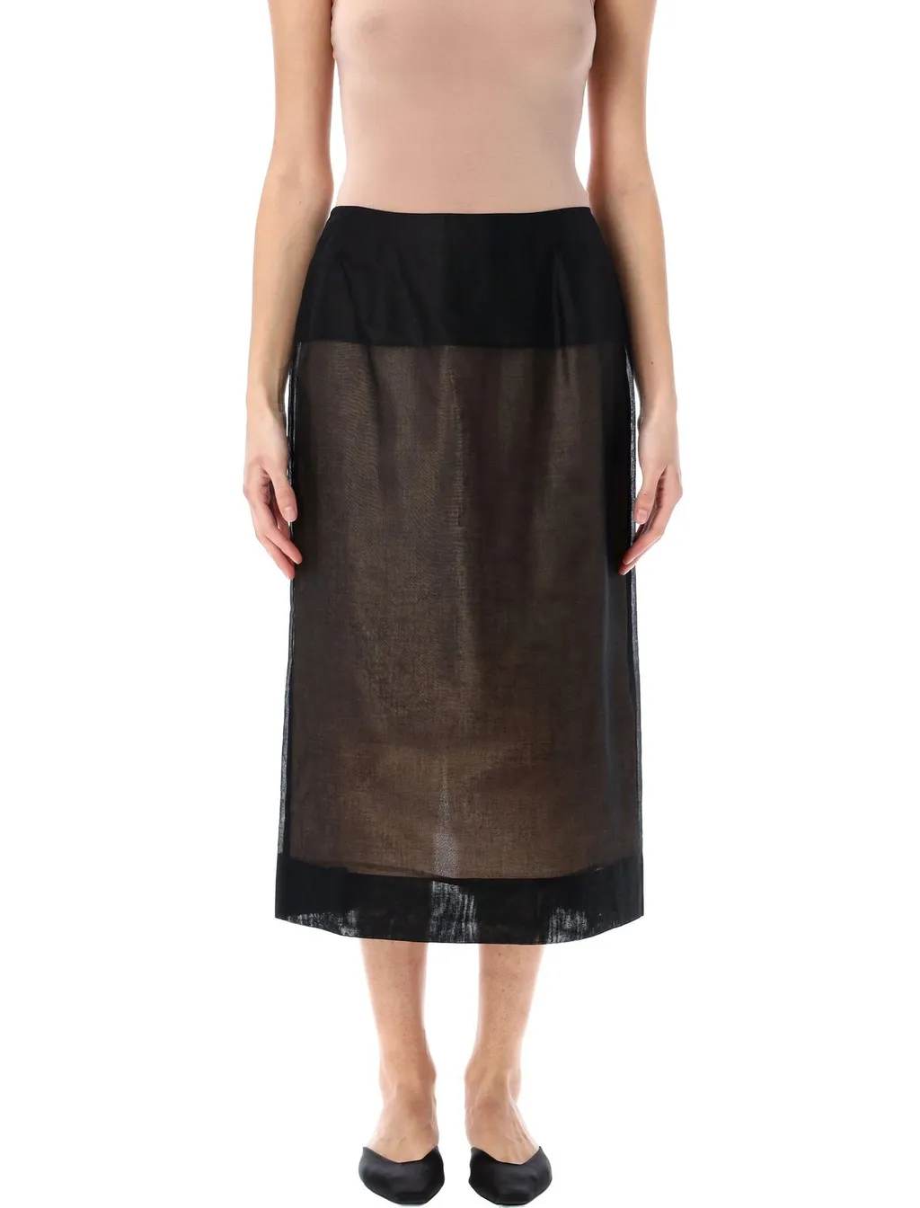 Double Layered Midi Skirt