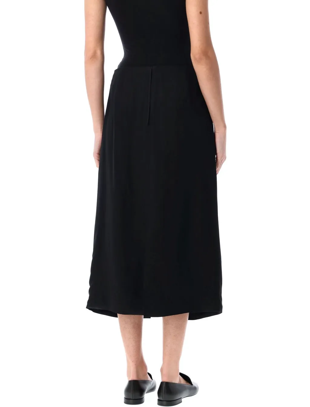 Archive Crepe Wrap Skirt