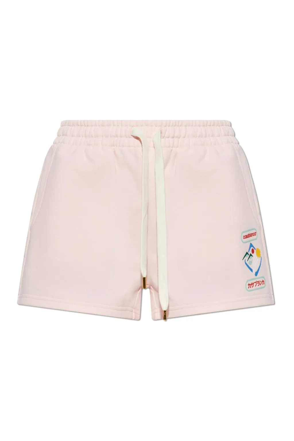 Logo Patch Drawstring Shorts
