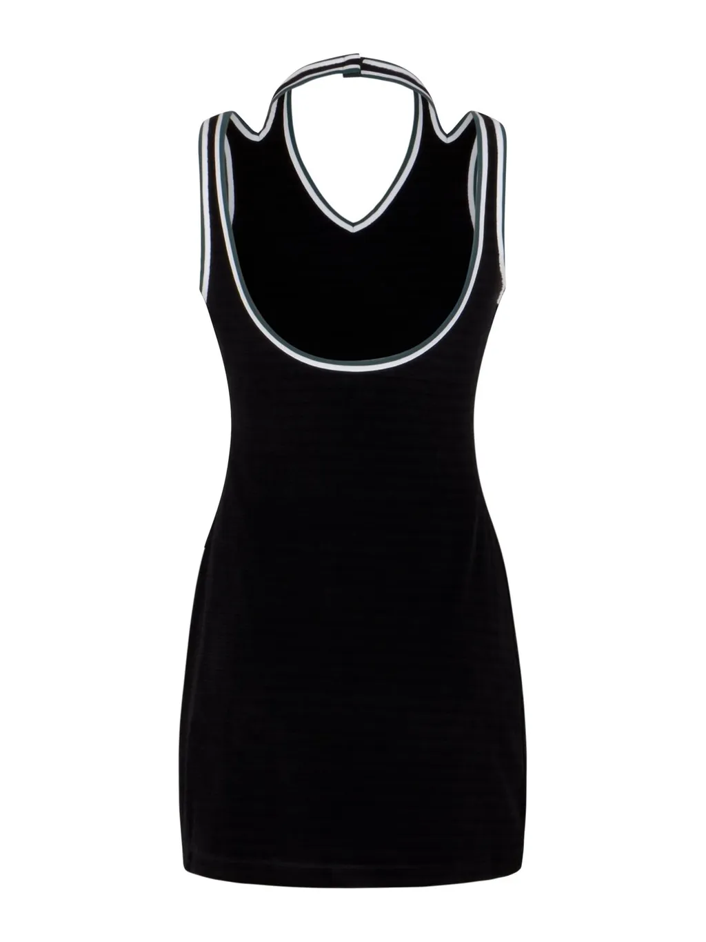 Logo Embroidered Sleeveless Dress