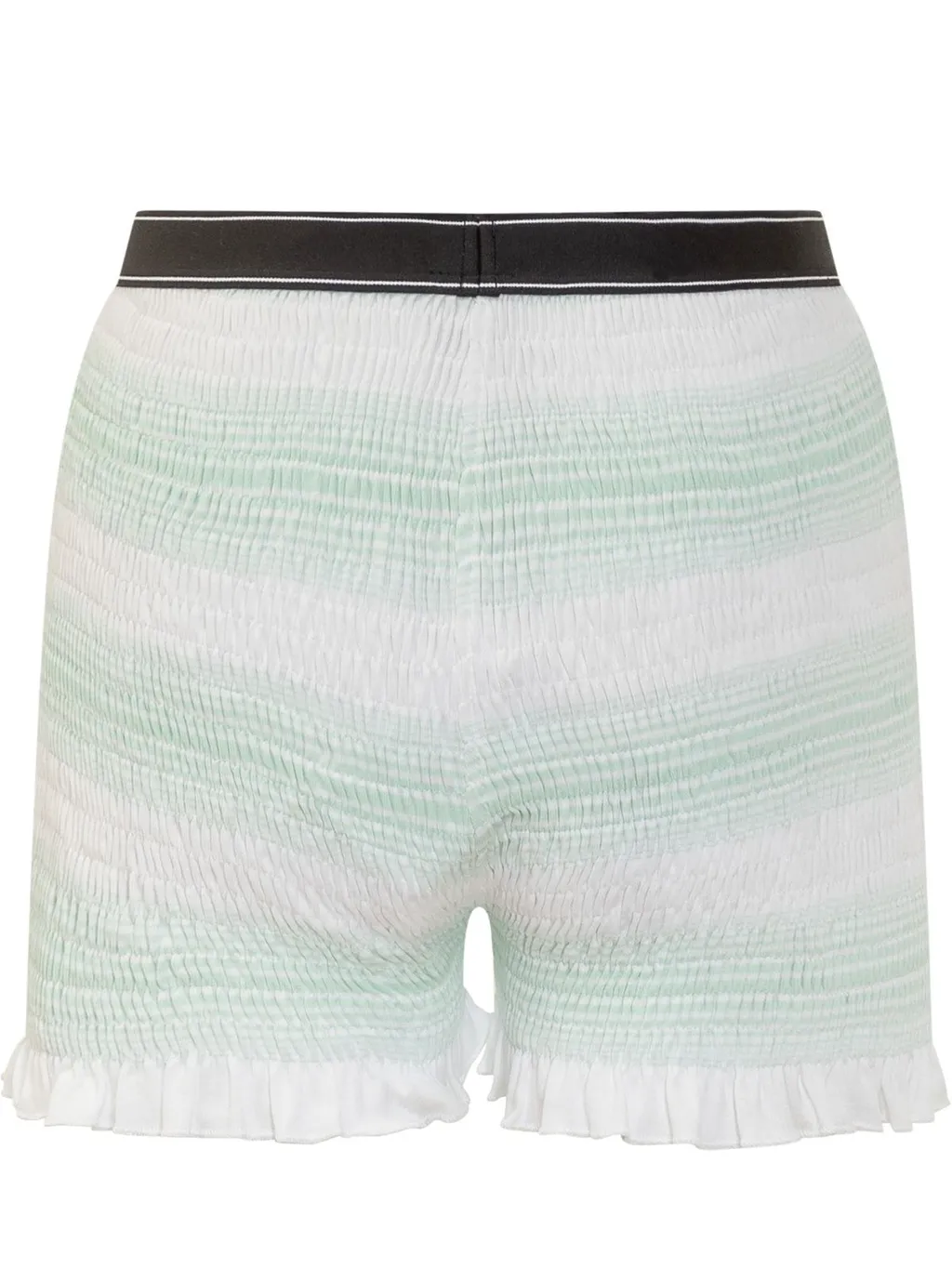 Stripe Shirred Shorts