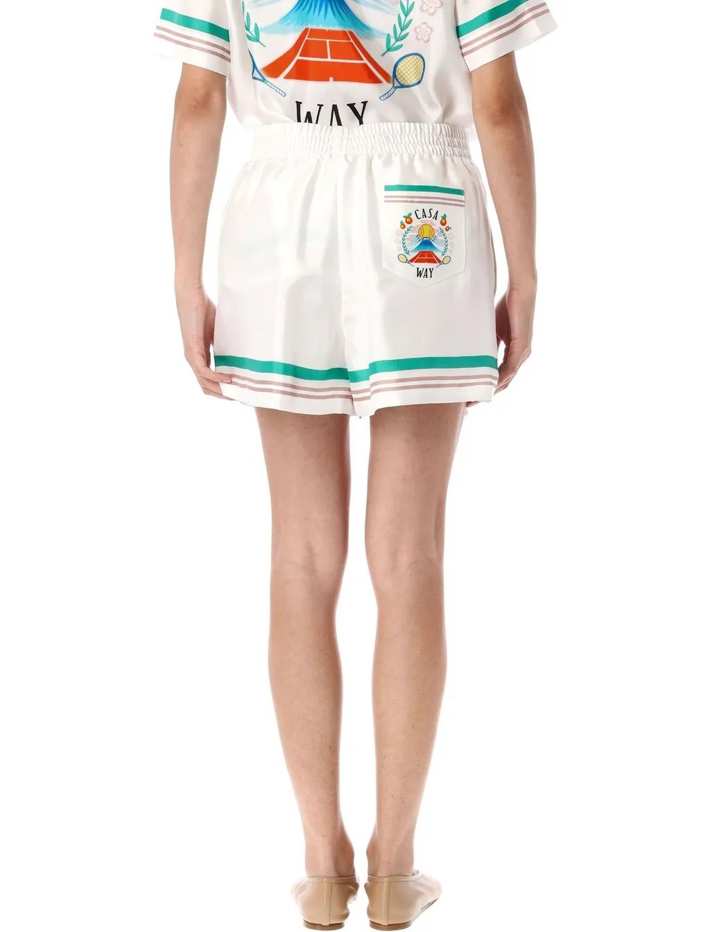Casa Way Elastic Waist Shorts