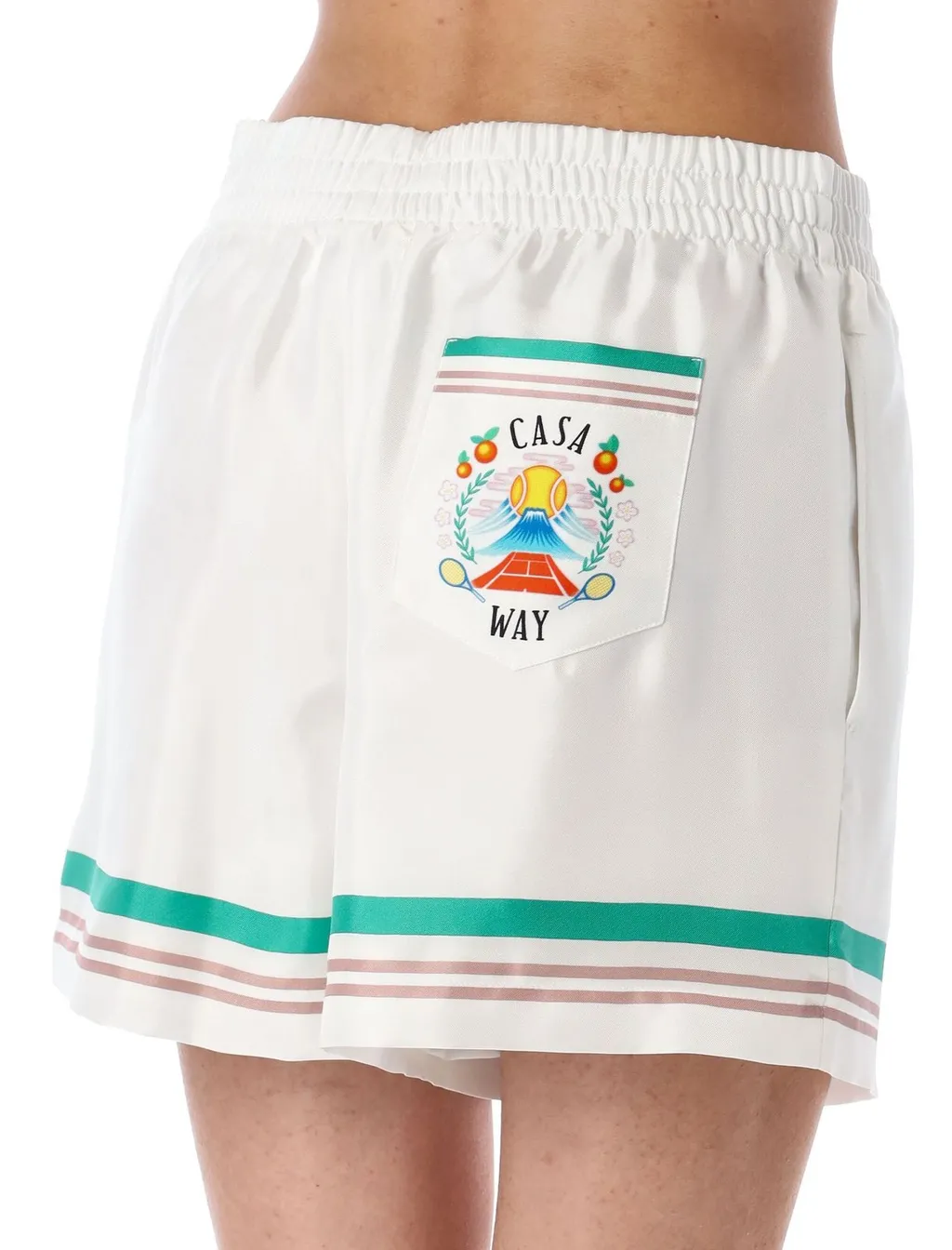Casa Way Elastic Waist Shorts