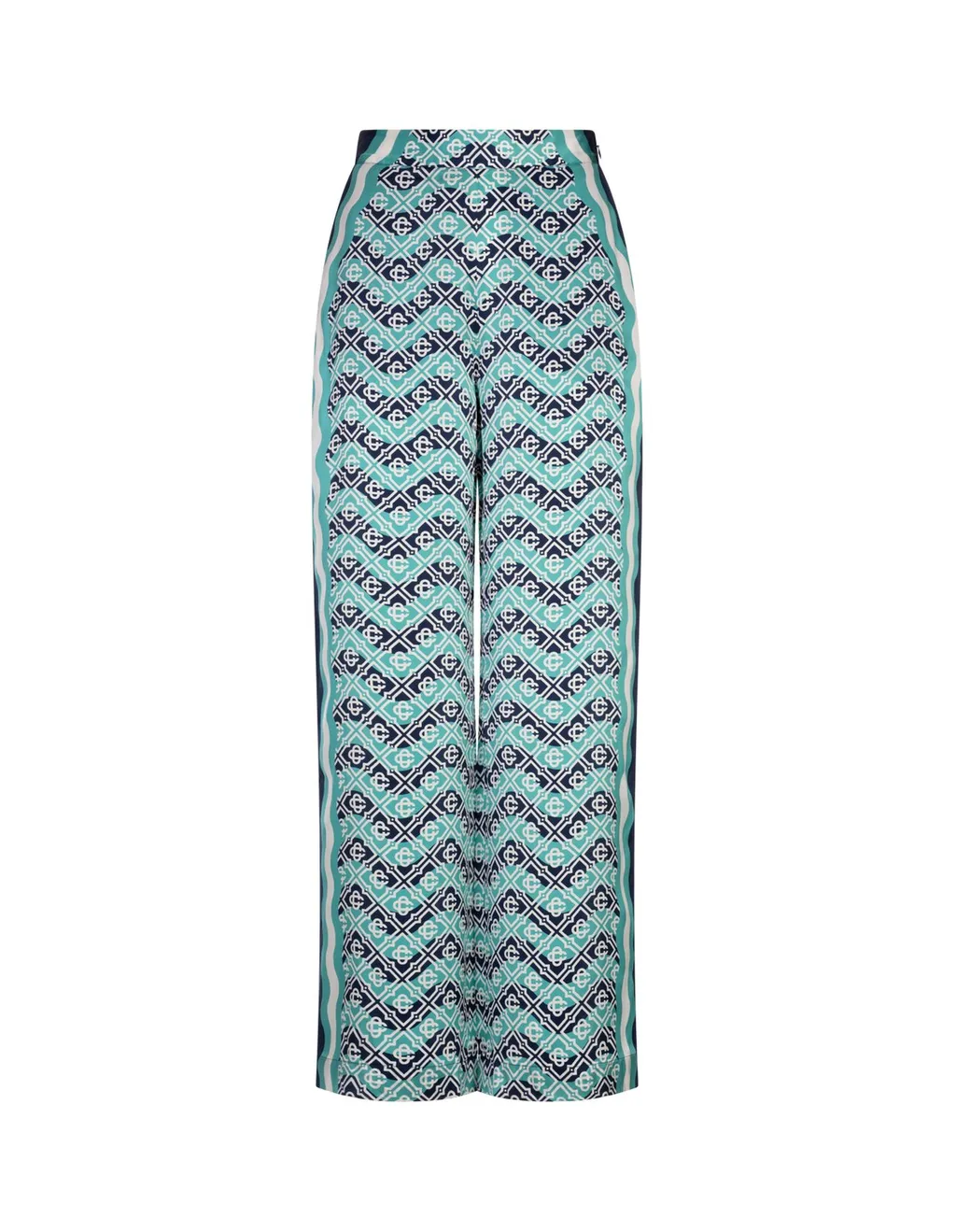 Monogram Wave Satin Trousers