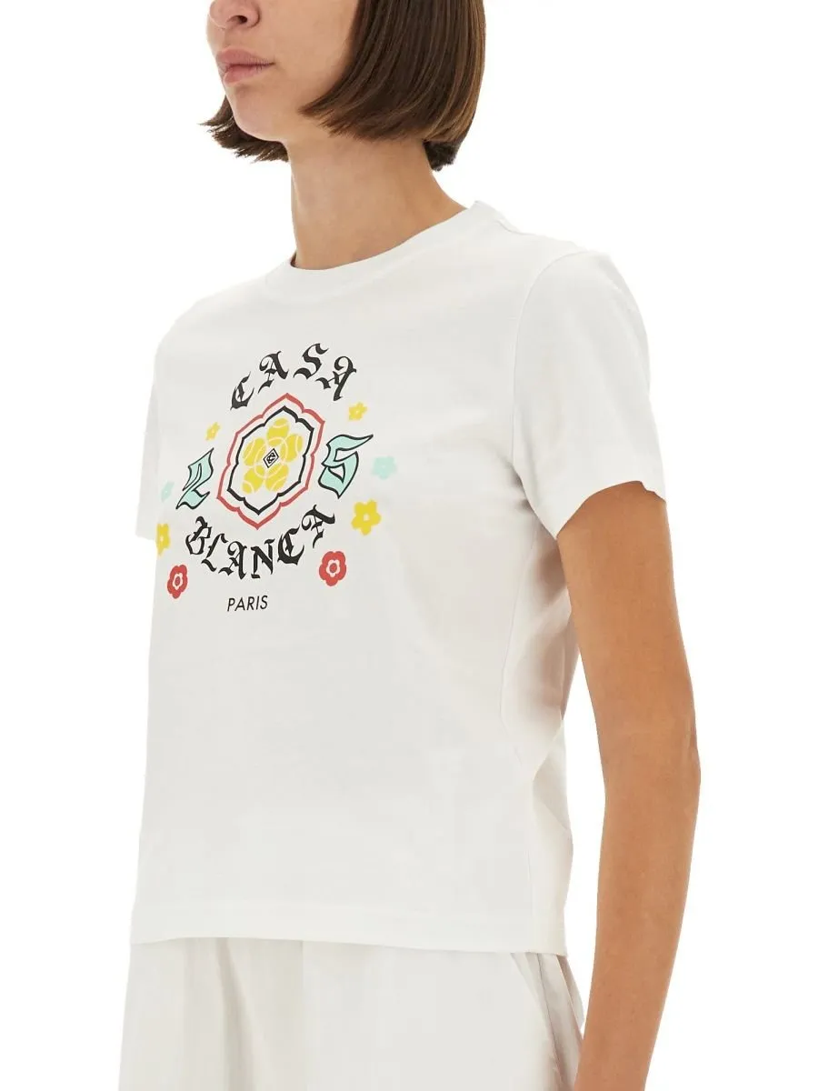 Emblem Fitted Short Sleeve T-Shirt