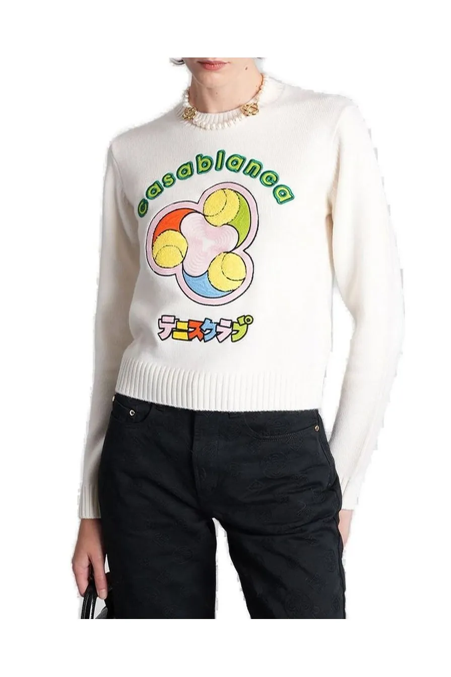 Tennis Ball Merino Knit Crewneck Jumper