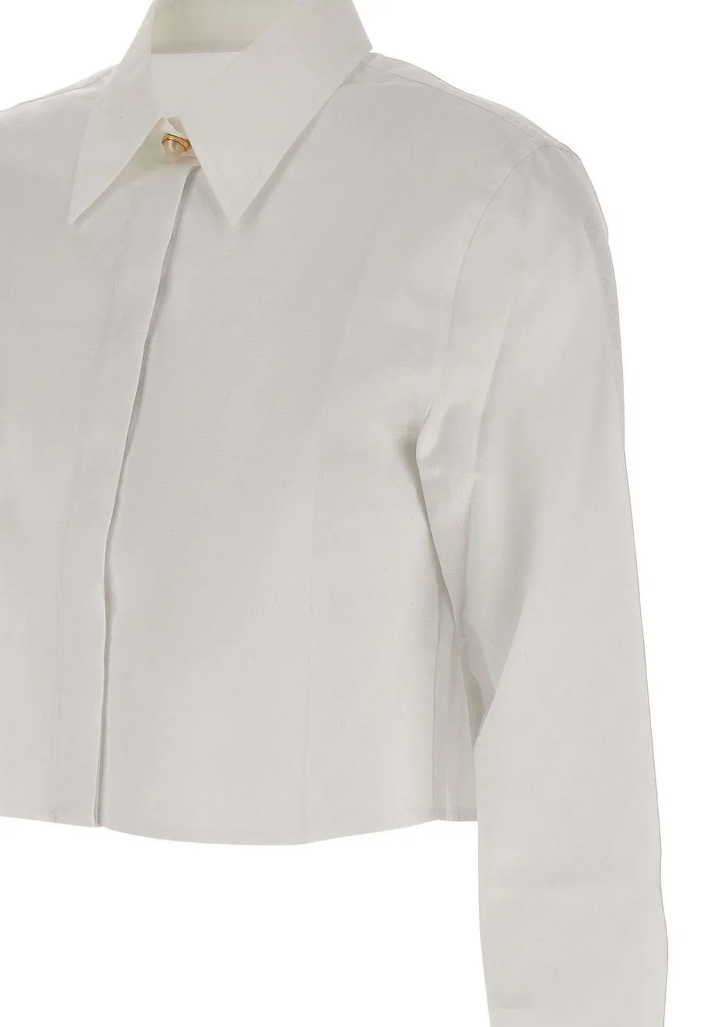 Monogram Regular Fit Cropped Shirt