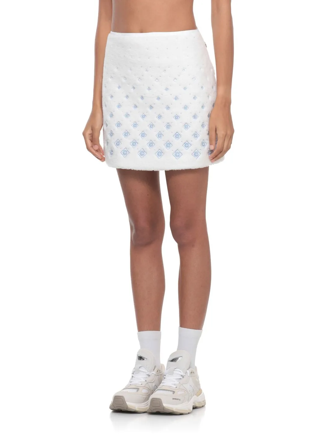 Logo Embroidered Mini Skirt