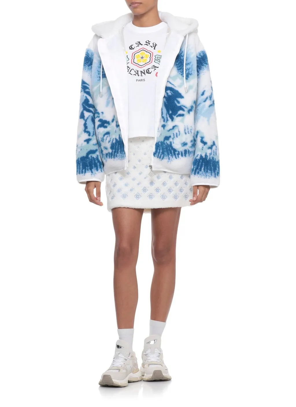 Logo Embroidered Mini Skirt