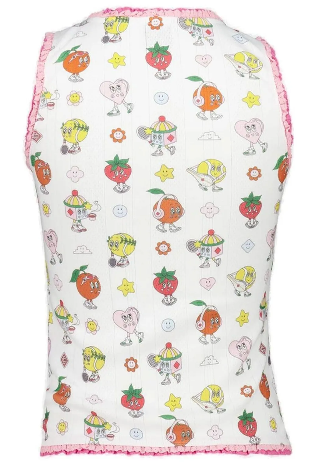 Cartoon Print Sleeveless Tank Top