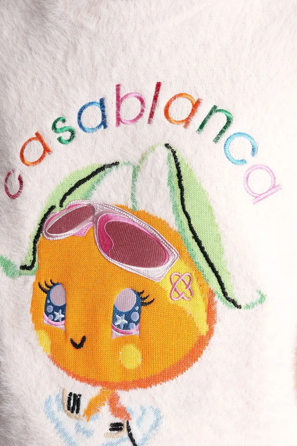 Logo-Embroidered Brushed Jumper