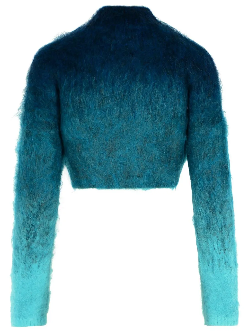 Gradient High-Neck Cropped Jumper