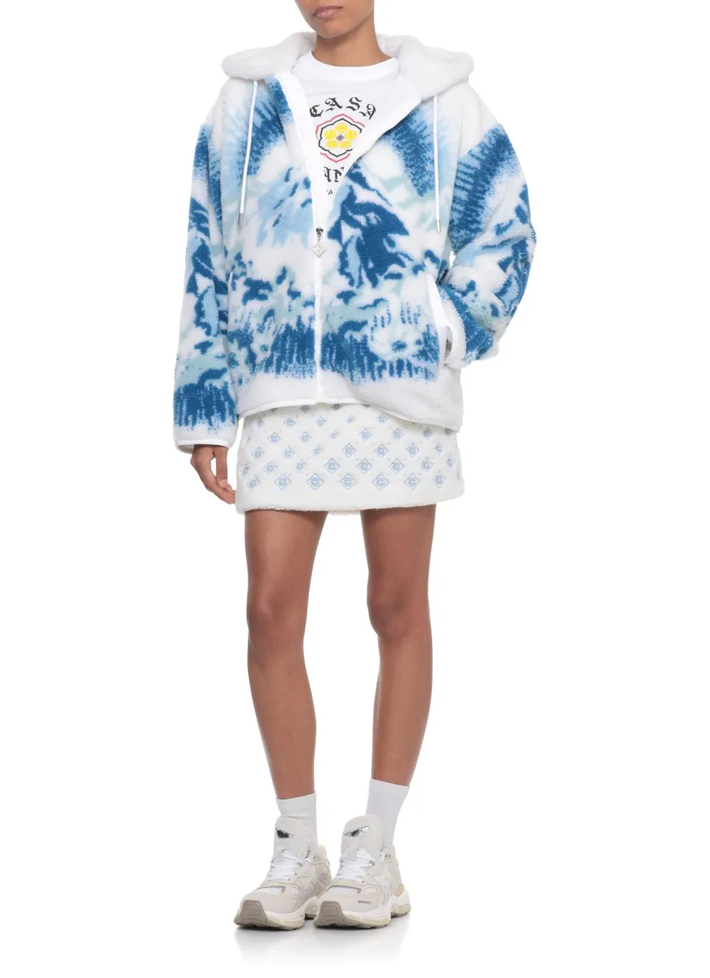 Hooded Fleece Zipped Jacket