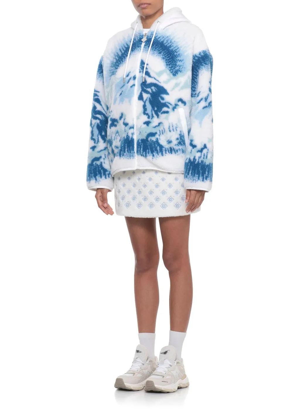 Hooded Fleece Zipped Jacket