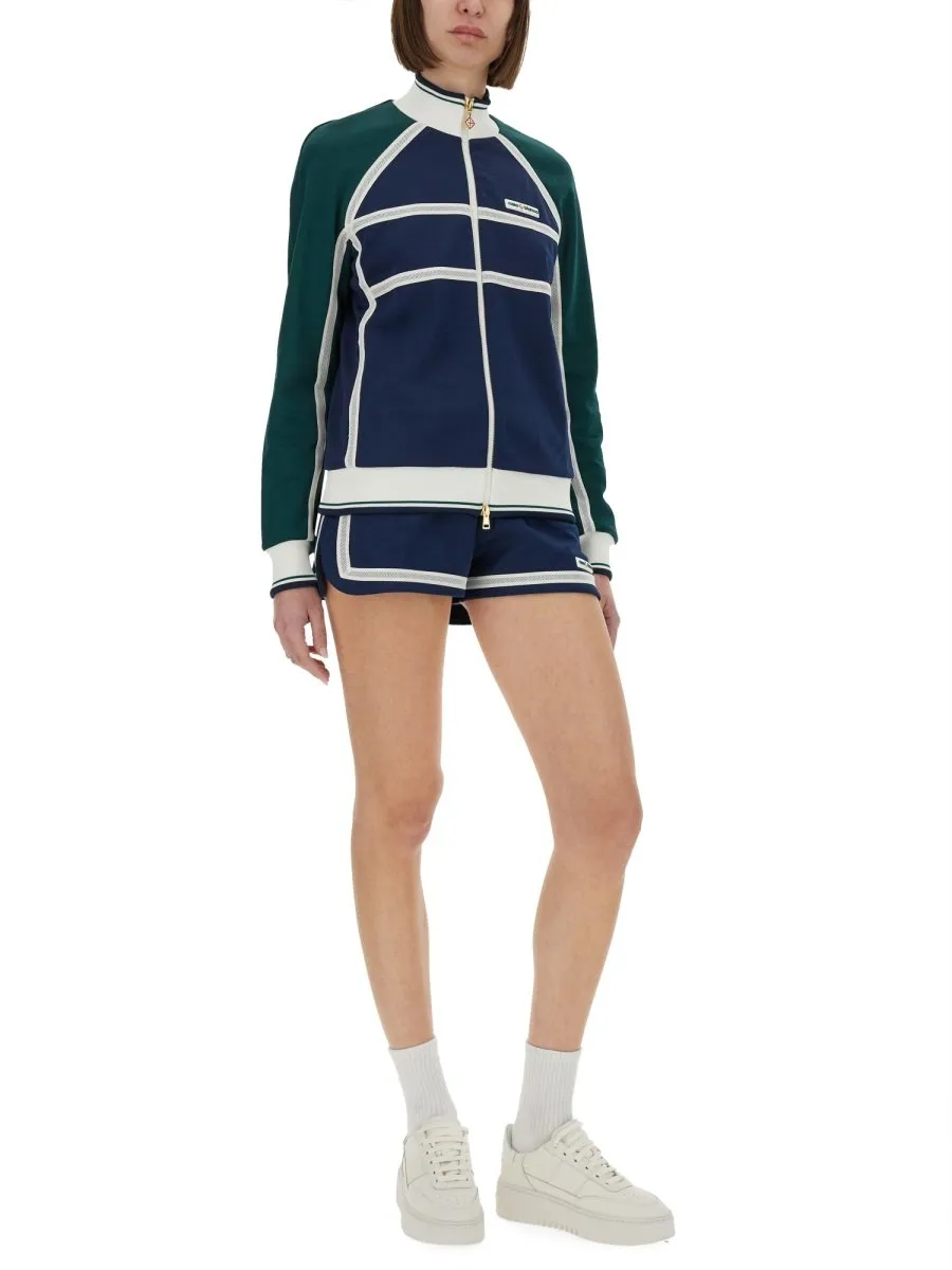 Track Mesh Stripe Jacket