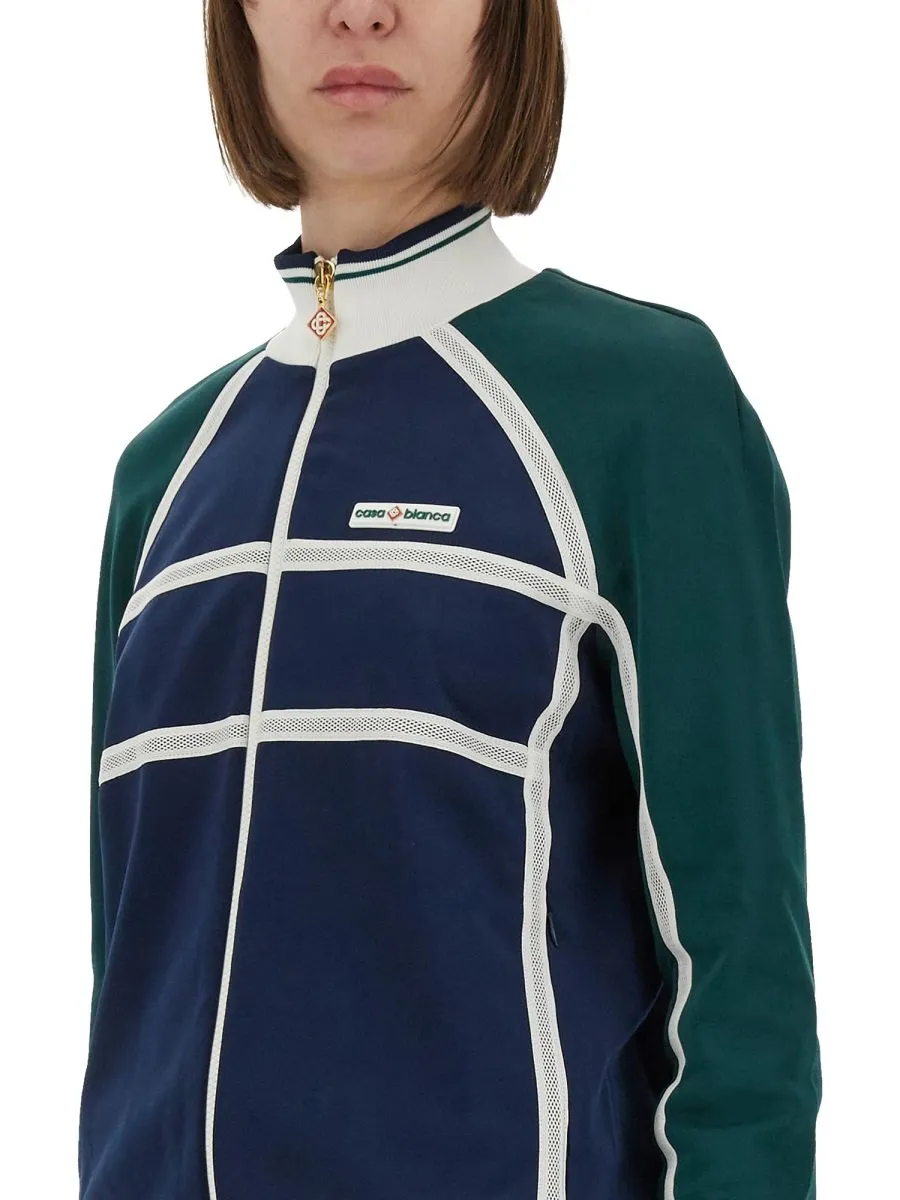 Track Mesh Stripe Jacket