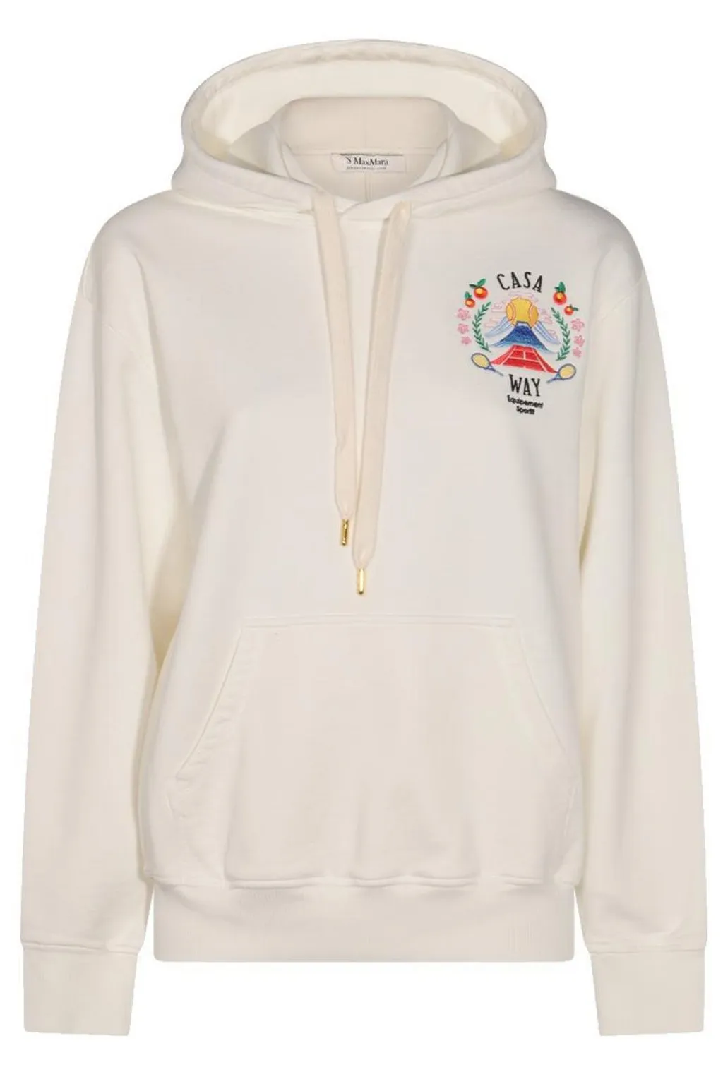 Casa Way Printed Drawstring Hoodie