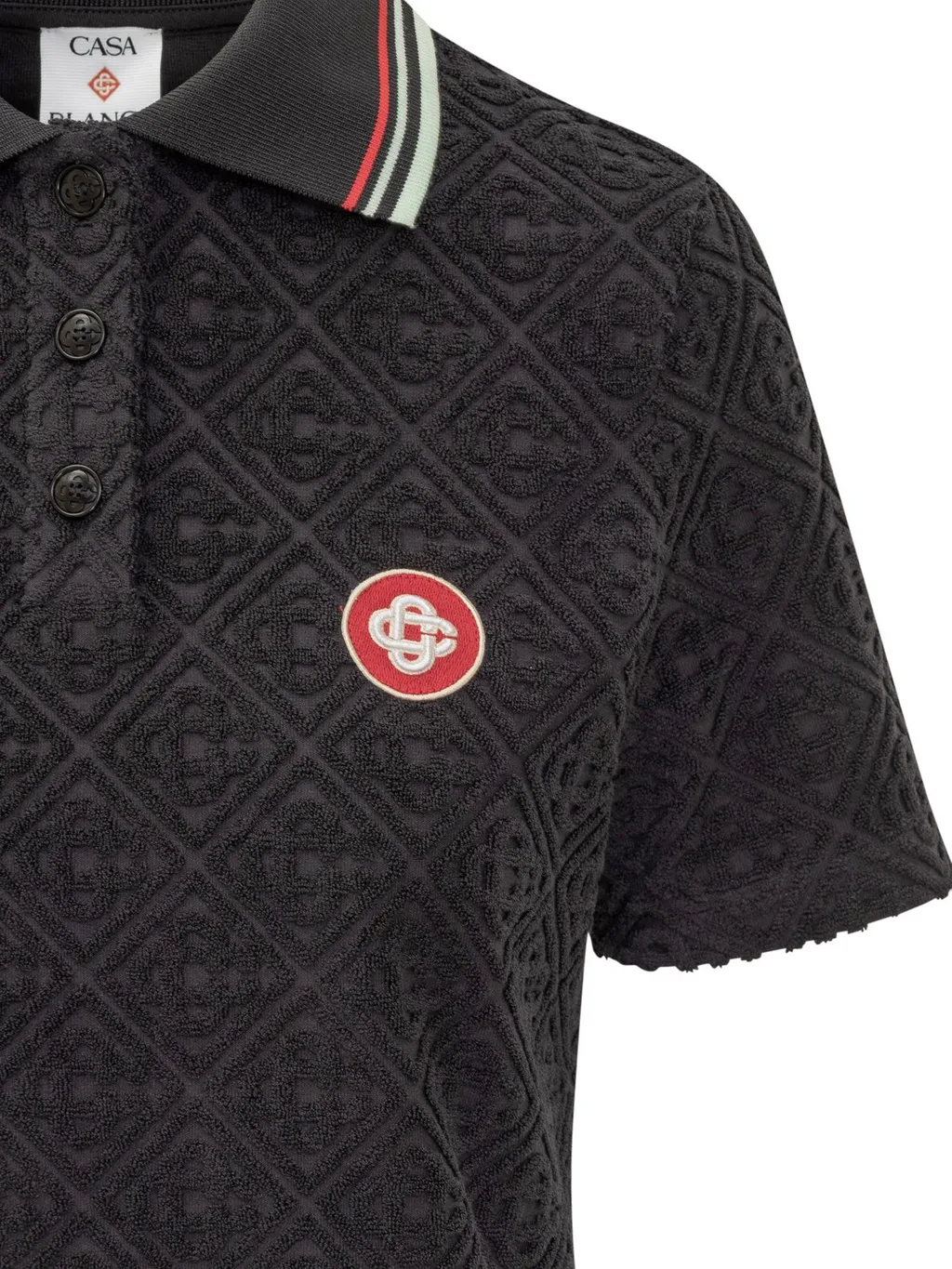 Monogram Jacquard Towelling Polo Shirt