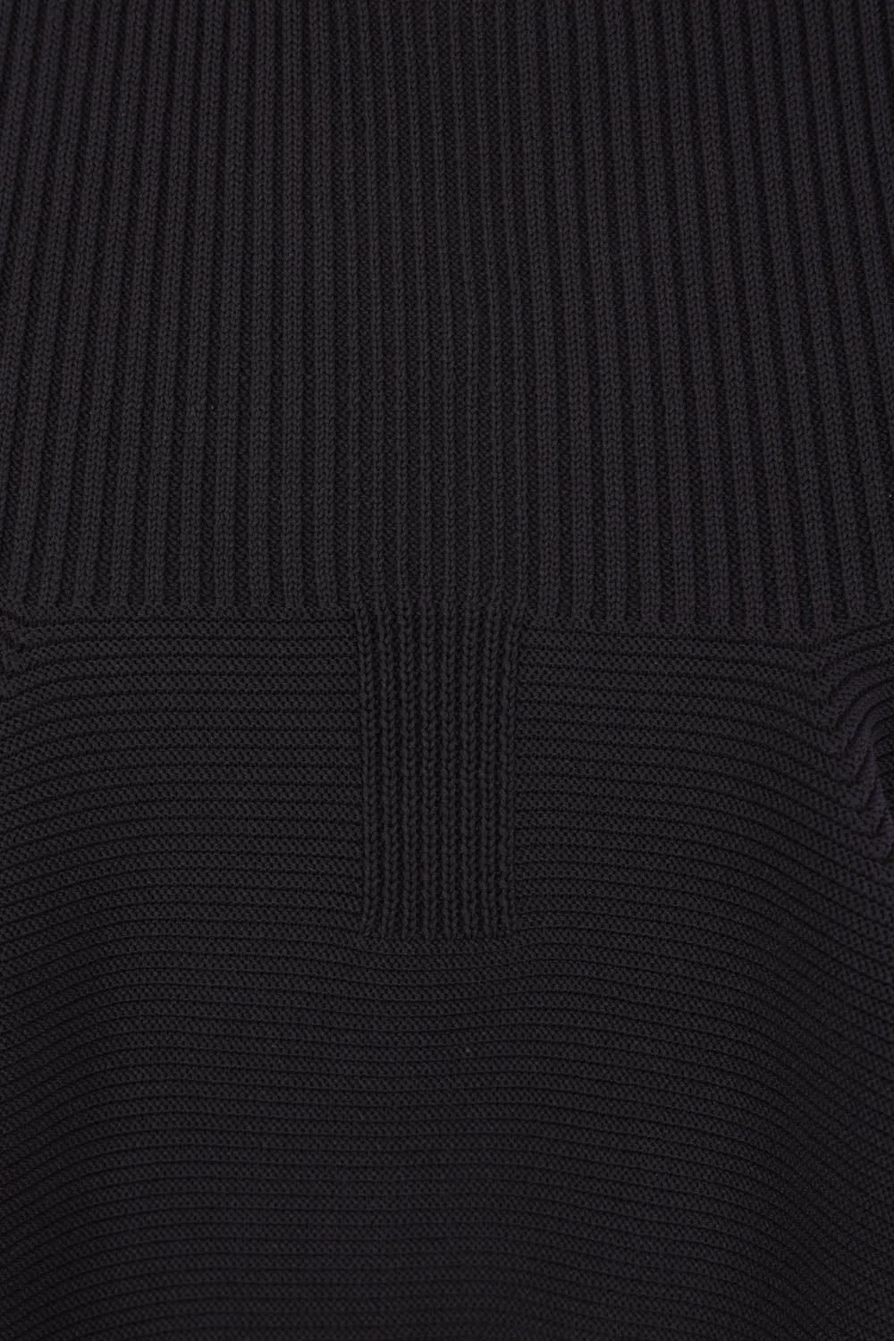 Ribbed Knit Midi Skirt