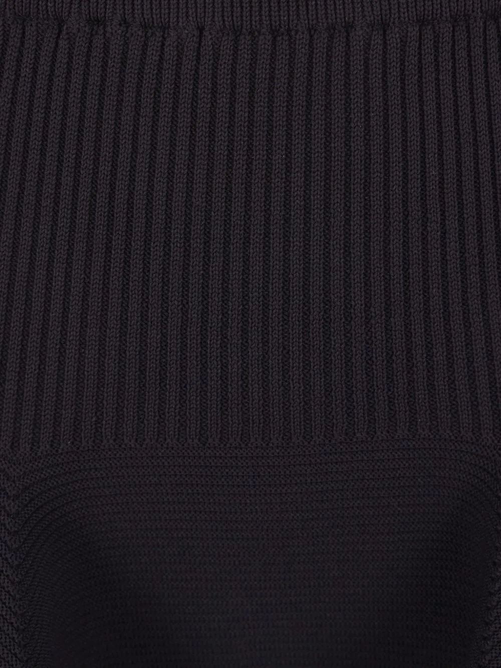 Ribbed Knit Midi Skirt