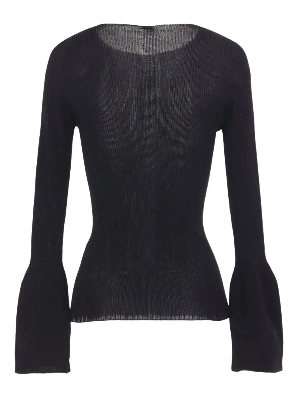 Ribbed Bell-Sleeve Knitwear