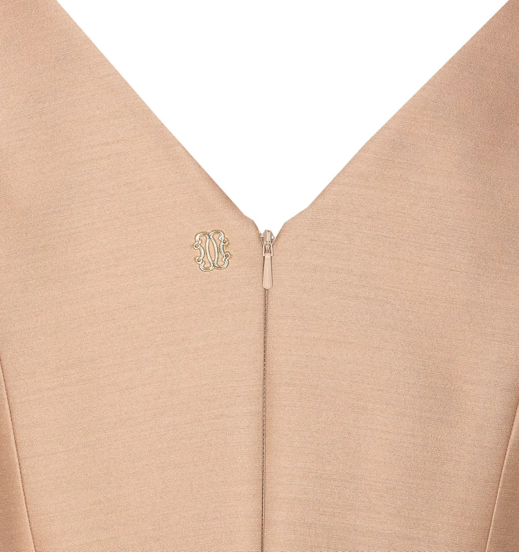 Sleeveless V-Neck Midi Dress