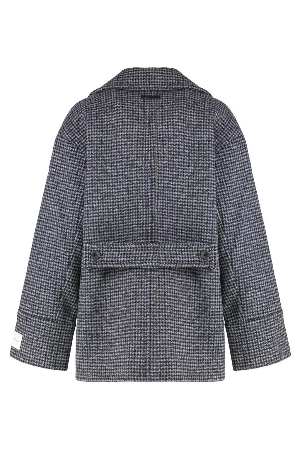 Houndstooth Double-Breasted Jacket