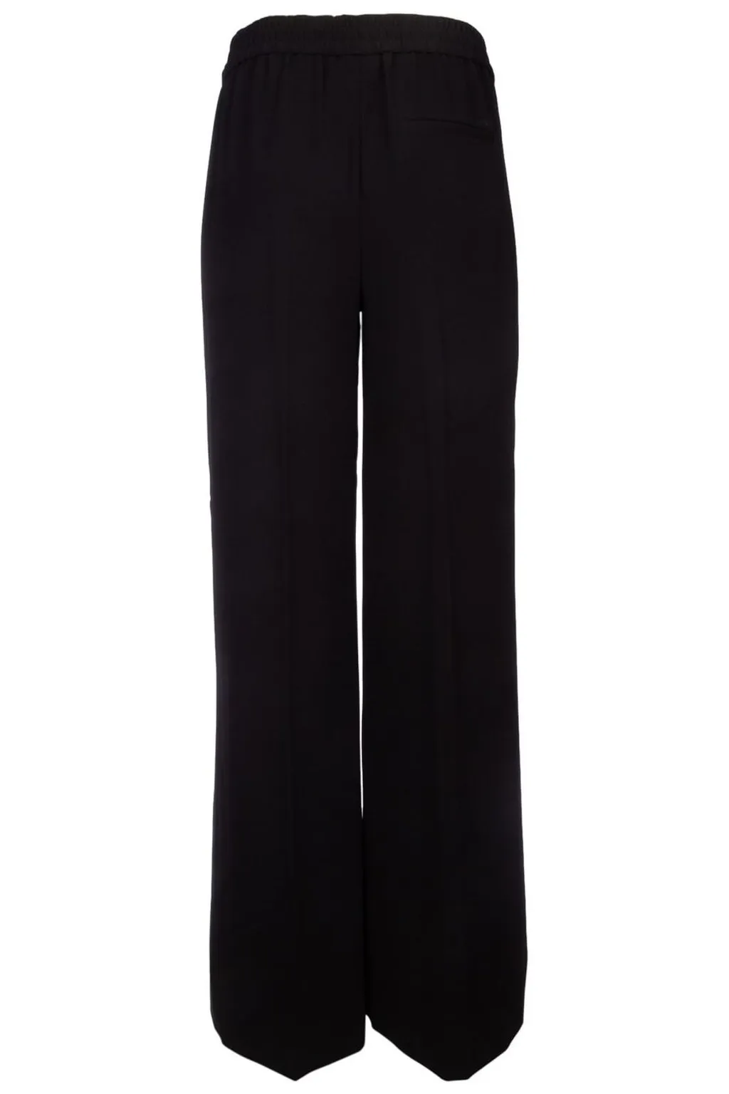Elasticated Waistband Wide-Leg Trousers