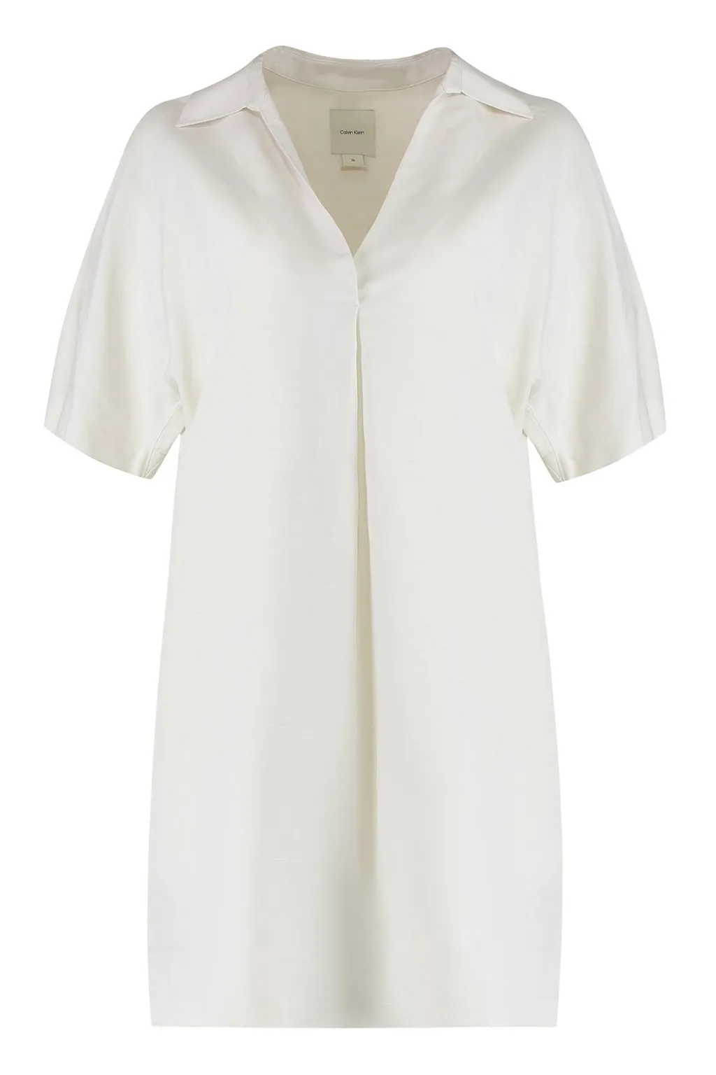Linen Blend Shift Dress