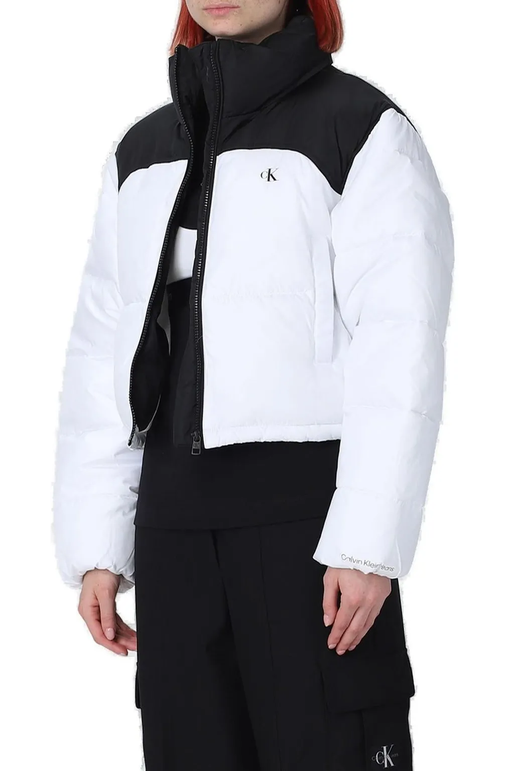 High-Neck Zipped Puffer Jacket