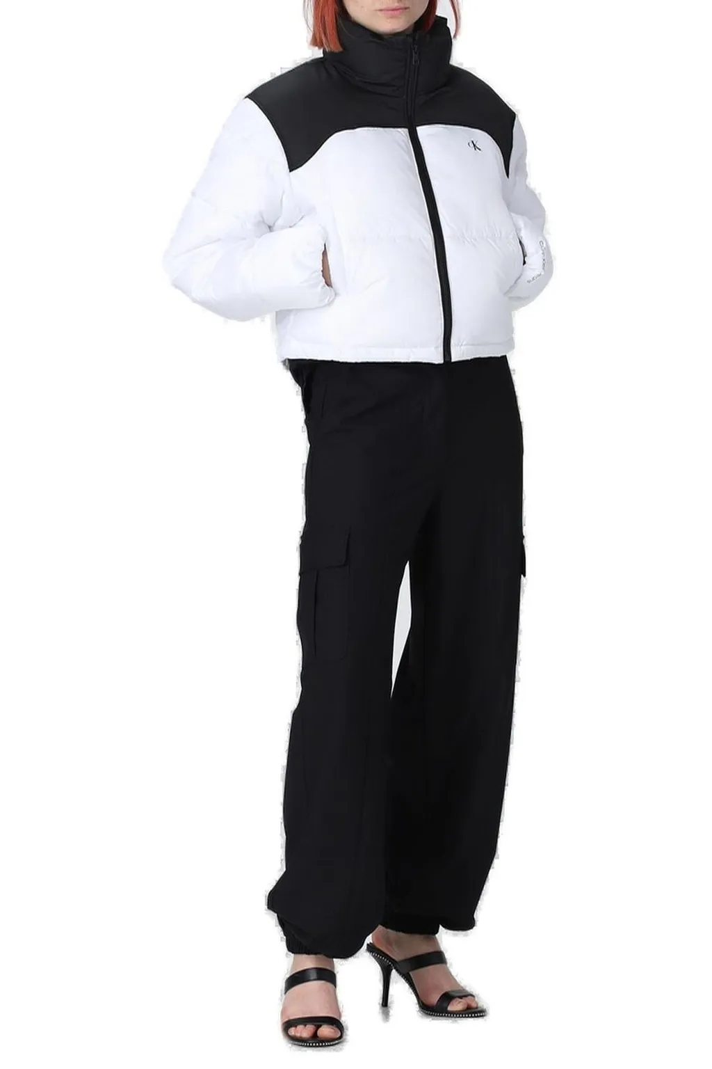 High-Neck Zipped Puffer Jacket